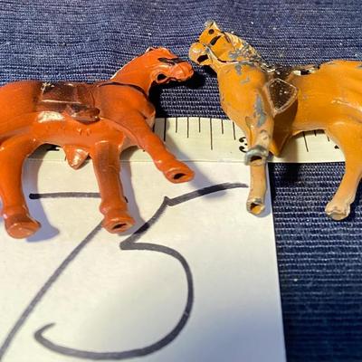 Cast  Hand Painted 1950s Horses