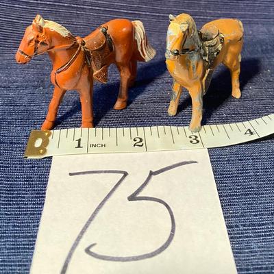 Cast  Hand Painted 1950s Horses