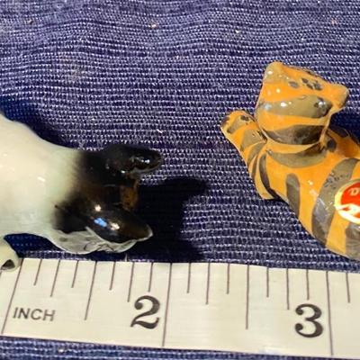 Bone China Pig and Leopard Collectables