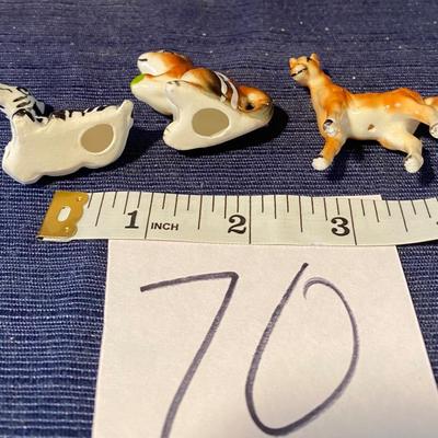 Bone China Pony, Zebra and Squrrel