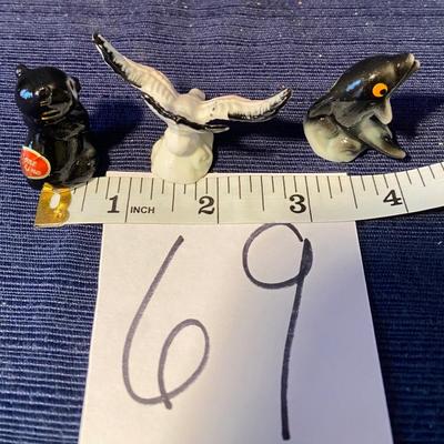 Bone China Dolphin, Bird and Bear