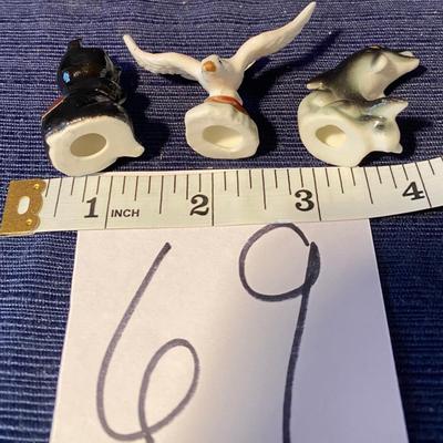 Bone China Dolphin, Bird and Bear
