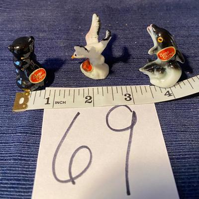 Bone China Dolphin, Bird and Bear