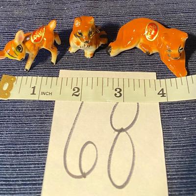 Bone China Deer, Lion and Dog