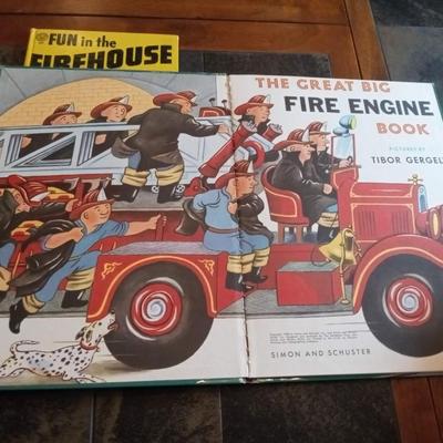 2 VINTAGE CHILDREN'S FIRE DEPT BOOKS