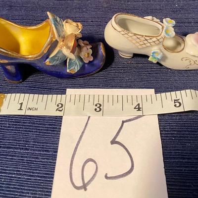 Vintage Hand Painted Deco Shoes