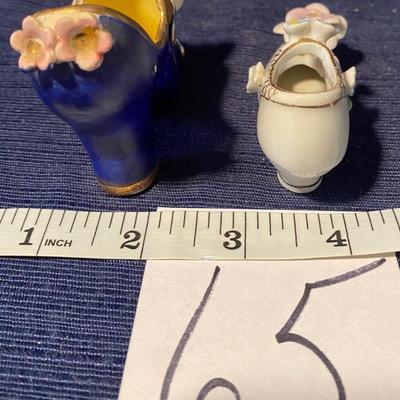 Vintage Hand Painted Deco Shoes