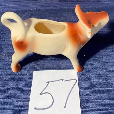Vintage Porcelain Cow Cream Pitcher