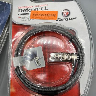 New Pair of Targus Defcon Notebook Computer Combination Code Cable Locks