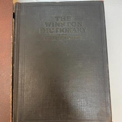 Vintage Pair of Dictionary's Webster's New Collegiate & The Winston Dictionary