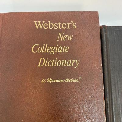 Vintage Pair of Dictionary's Webster's New Collegiate & The Winston Dictionary