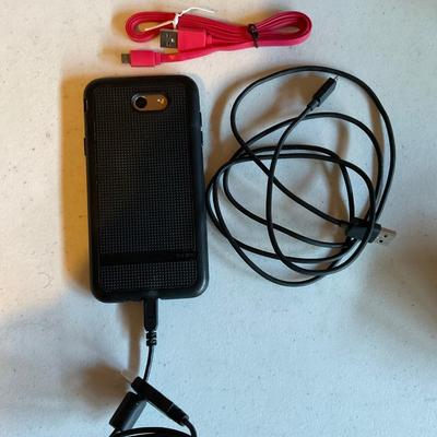 Samsung smart phone with cables