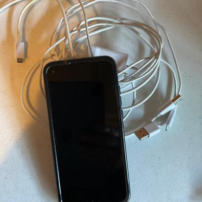 T-Mobile smart phone with cables