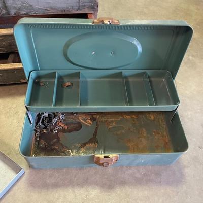 Lot 55 - Mix of wood and metal boxes/tool/storage boxes