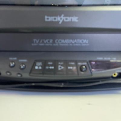 Lot 56 - TV/VCR BROKZONIC w/remote and antenna