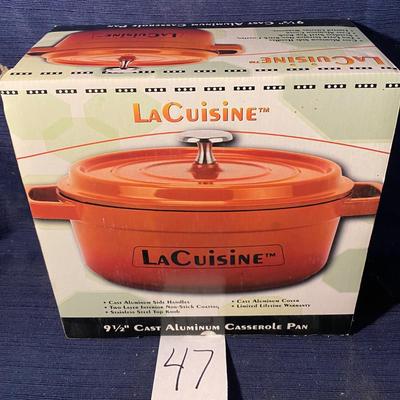 La Cuisine 9.5â€ Cast Alumium Casserole Pan