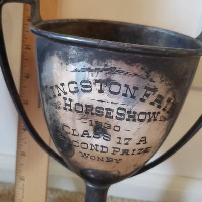 4 vintage horse trophies Kingston Fair 1930