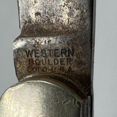 Vintage Western Boulder Colorado Folding Pocket Knife