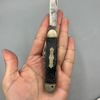 Vintage Boy Scout Knife Camillus Cutlery New York Folding Pocket Utility Survival Knife