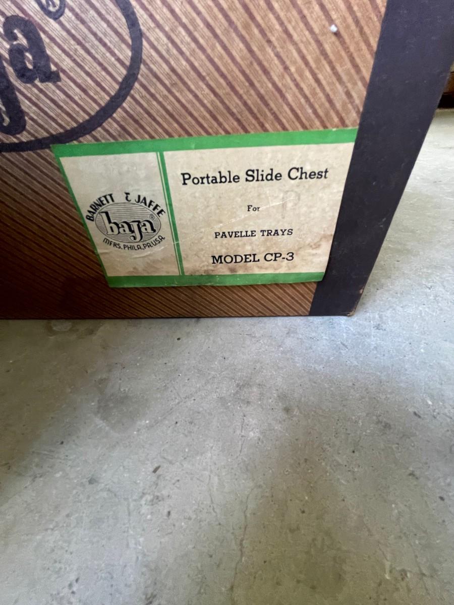 Lot 80 Portable Slide Chest by & Jaffe, PHILA, PA