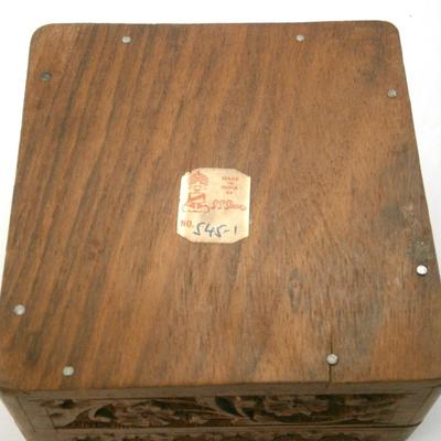 Vintage Hand Crafted Wood Box,