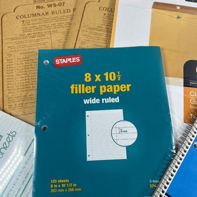 Lot of Notepads Accountants Work Sheets Filler Paper & More