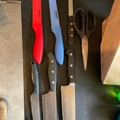 Knives and block