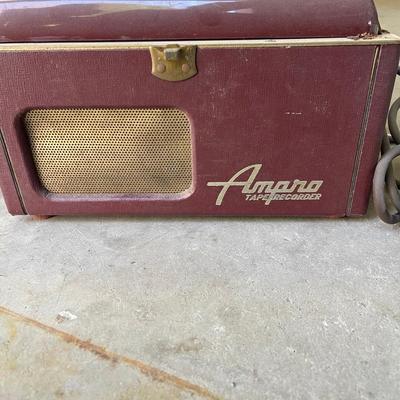 Lot 93 - Ampro Vintage portable tape recorder with traveling case