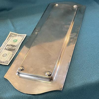 LOVELY LONG 20â€ VINTAGE SILVER PLATED SERVER