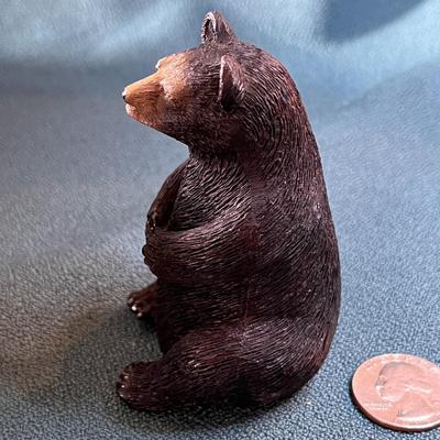 SMALL 3-1/2â€ BLACK BEAR FIGURAL 