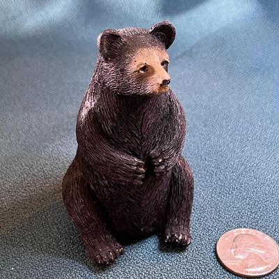 SMALL 3-1/2â€ BLACK BEAR FIGURAL 