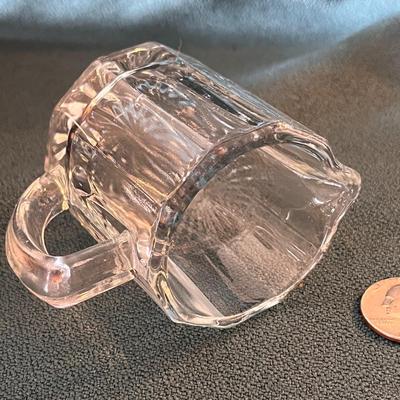 VINTAGE GLASS CREAMER/SYRUP PITCHER 