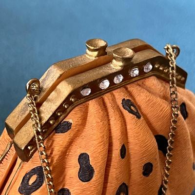 â€œNINIâ€ HAND PAINTED FANCY LEOPARD PURSE
