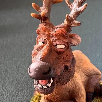 FUN CROSS-EYED ELK BOBBLE HEAD 