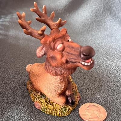 FUN CROSS-EYED ELK BOBBLE HEAD 