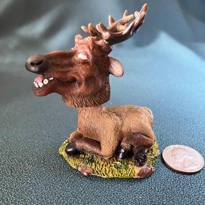FUN CROSS-EYED ELK BOBBLE HEAD 