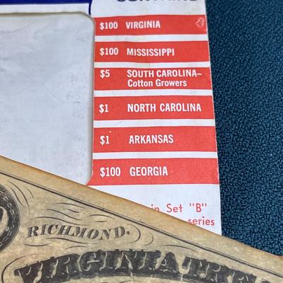 CONFEDERATE STATES CIVIL WAR CURRENCY FACSIMILES
