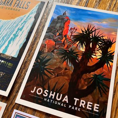 VTG LOOK TRAVEL ADVERTISEMENT CARDS- USA PARKS