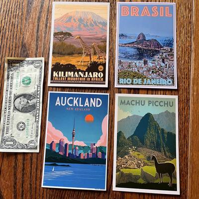 VTG LOOK TRAVEL AD CARDS- SOUTHERN HEMISPHERE