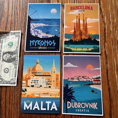 VTG LOOK TRAVEL AD CARDS- SOUTHERN EUROPE