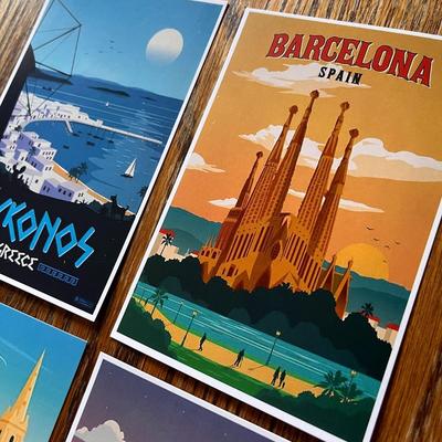 VTG LOOK TRAVEL AD CARDS- SOUTHERN EUROPE