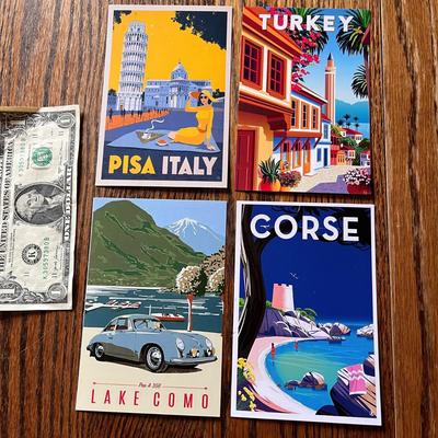 VTG LOOK TRAVEL AD CARDS- SOUTHERN EUROPE