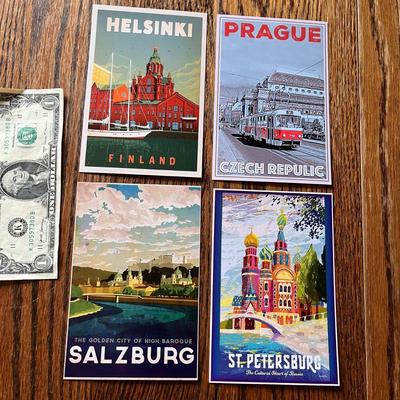 VTG LOOK TRAVEL AD CARDS- NORTH, CENTRAL EUROPE