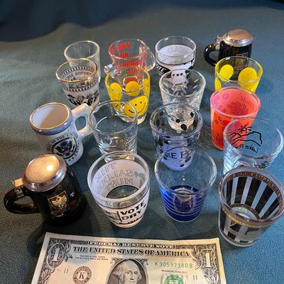 SHOT GLASS COLLECTION 17 PC.