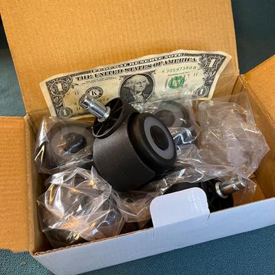 NEW IN BOX OFFICE CHAIR WHEELS BY AUTSURLES