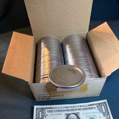 CANNING JAR LIDS REGULAR MOUTH 168 QTY.