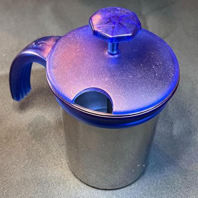 â€œBIALETTIâ€ STAINLESS BLUE COFFEE FRENCH PRESS 