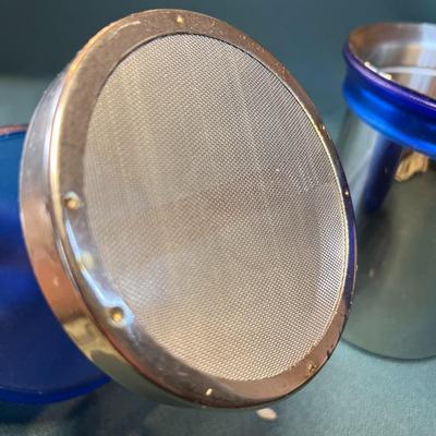 â€œBIALETTIâ€ STAINLESS BLUE COFFEE FRENCH PRESS 