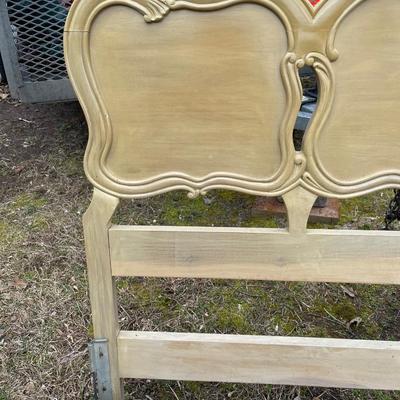 Lot 103 - King size bed frame - French Provincial
