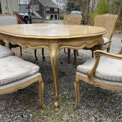 Lot 104 - Quite the French Provincial Style Dinning set!